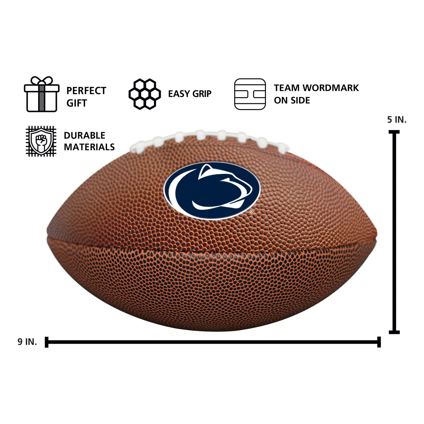 Penn State Mini Size Composite Football - Logo Brands