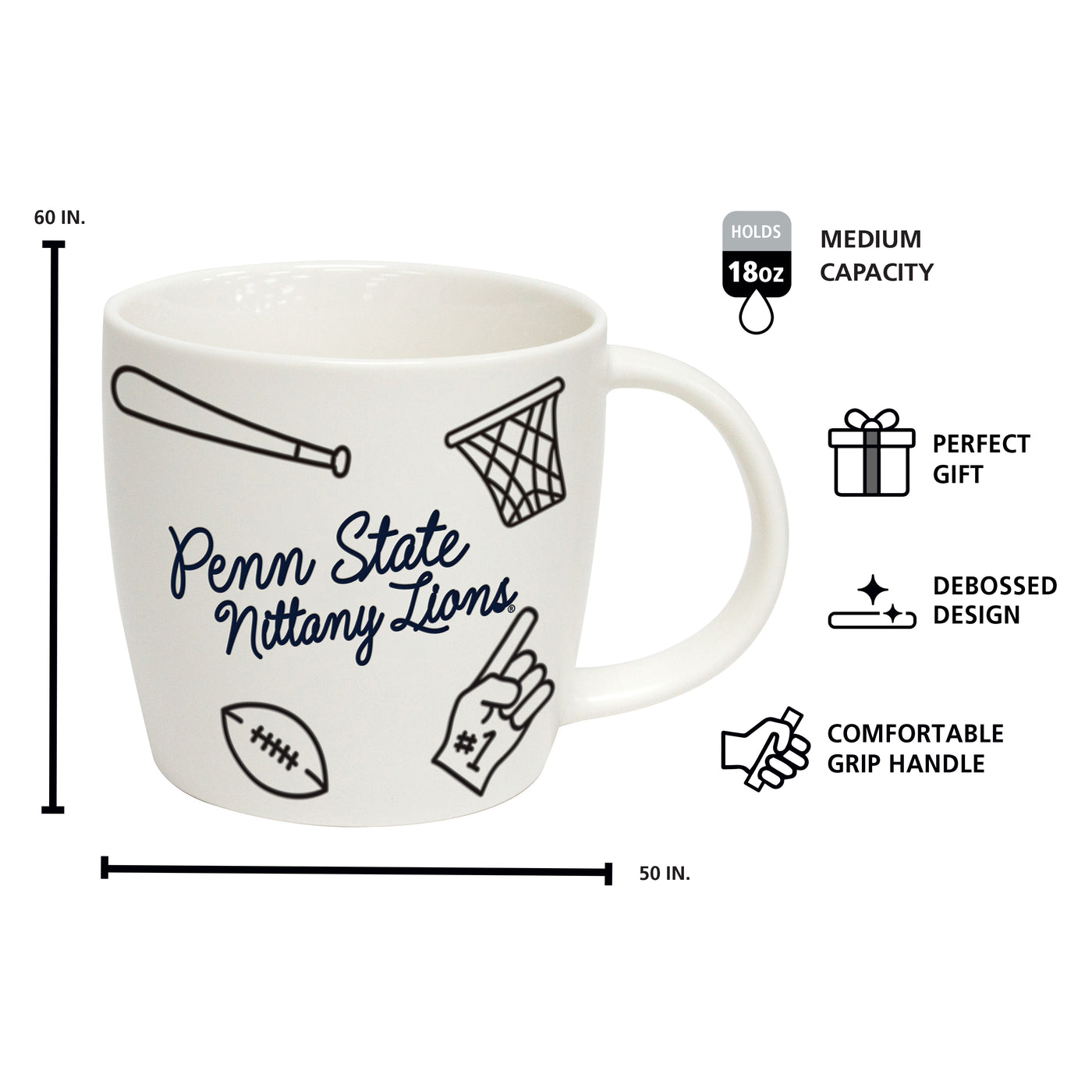 Penn State 18oz Multi-Sport Playmaker Mug