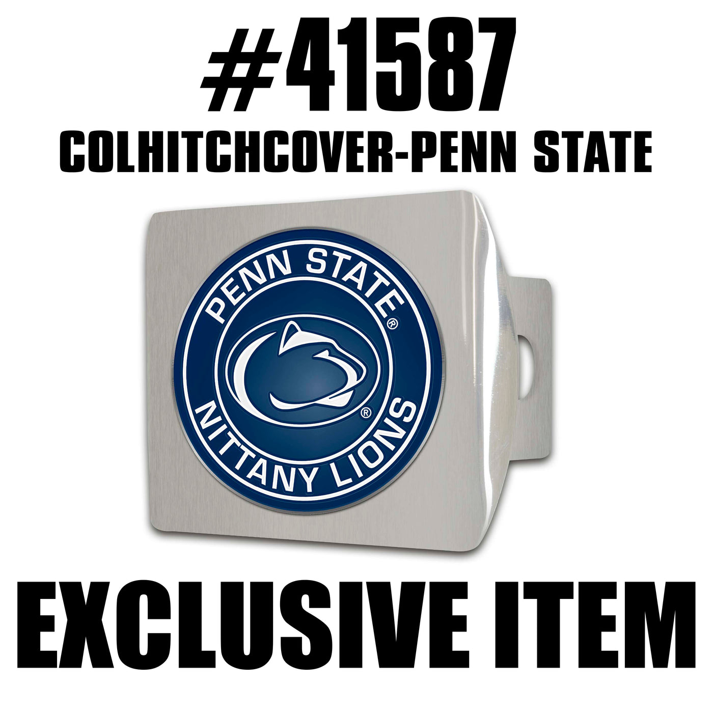 TRINITY Penn State Color on Chrome Hitch Cover