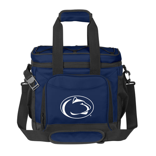 Penn State 24 Flex Can Cooler by Logo Brands, insulated cooler designed to hold 24 cans with team logo and vibrant colors.