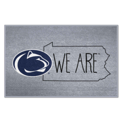 Penn State Starter Mat by Logo Brands featuring Southern Style design, with team logo and vibrant school colors.