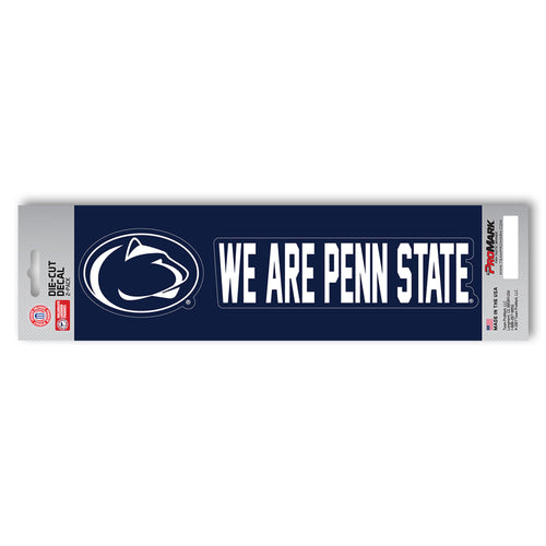 Penn State team slogan decal by Logo Brands, featuring bold university logo and slogan for fans and supporters.