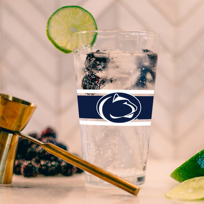 Penn State 16oz Stripe Pint Glass - Logo Brands