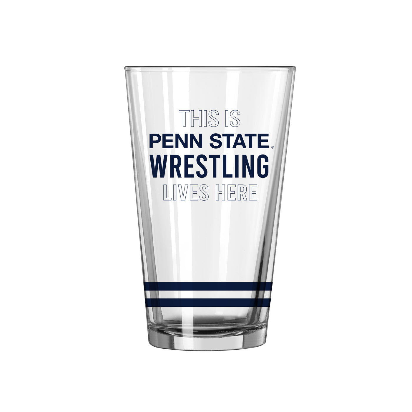Penn State Wrestling 16oz Pint Glass - Logo Brands