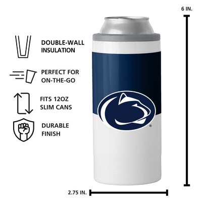 Penn State Colorblock 12oz Slim Can Coolie - Logo Brands