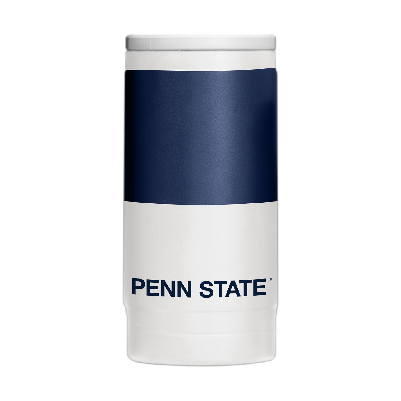 Penn State 12oz Colorblock Powder Coat Slim Can Coolie