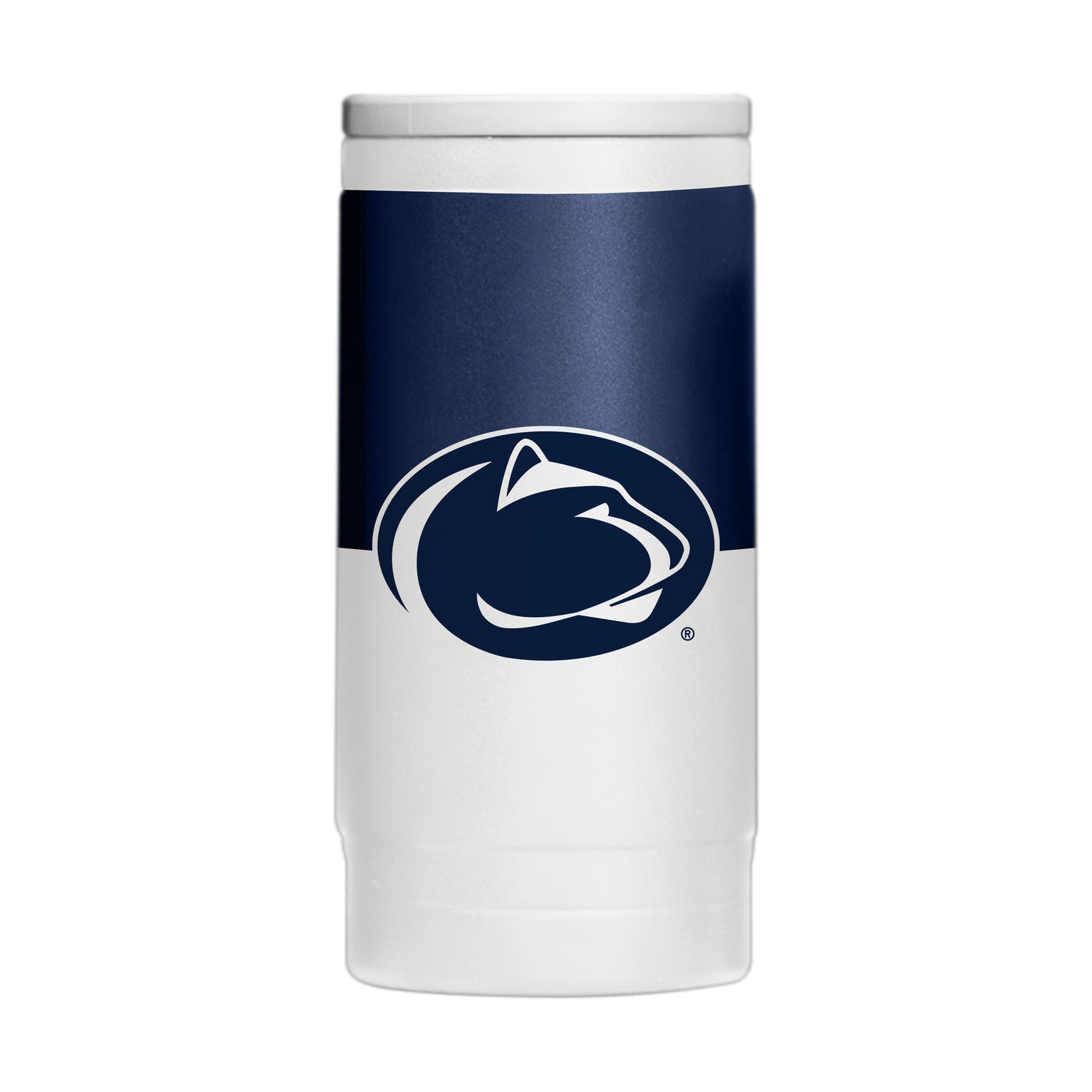 Penn State 12oz Colorblock Powder Coat Slim Can Coolie