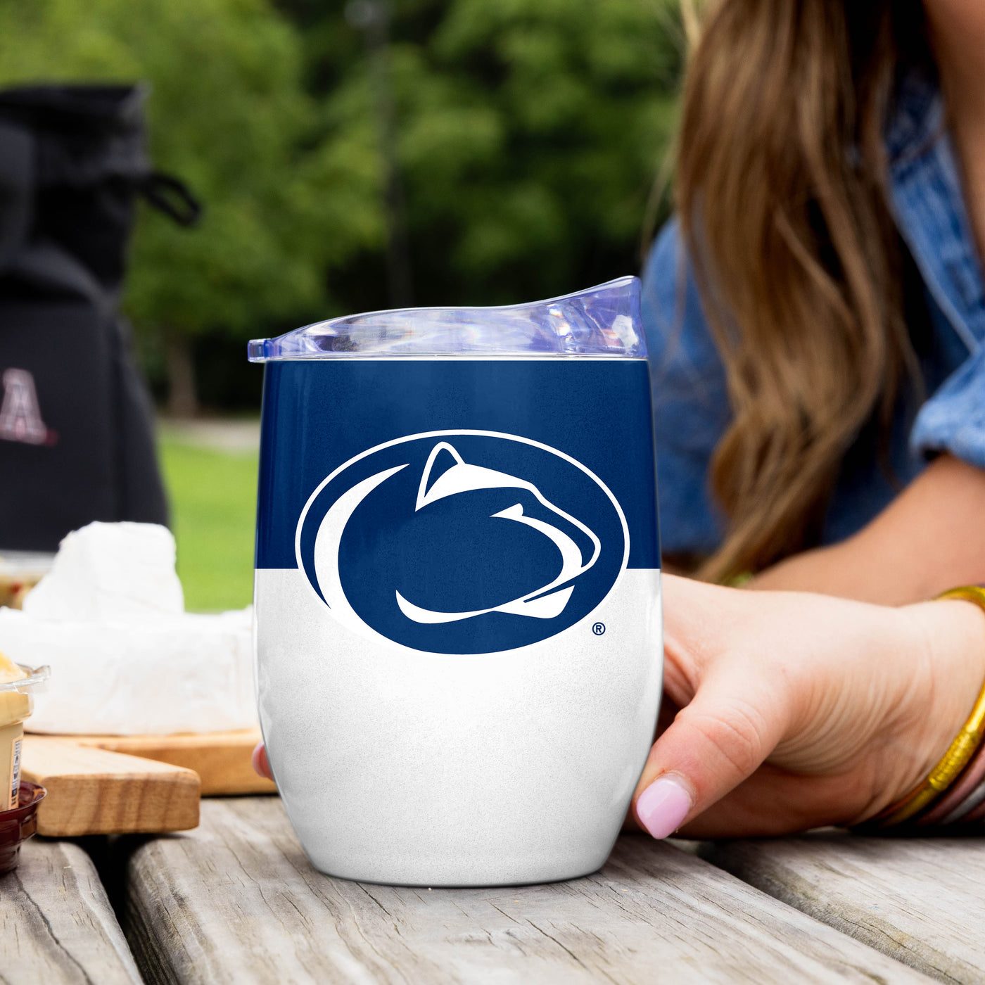 Penn State 16oz Colorblock Stainless Curved Beverage - Logo Brands