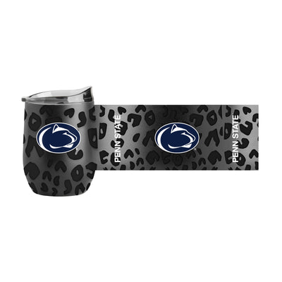 Penn State Leopard 16oz Black Powder Coat Curved Beverage - Logo Brands