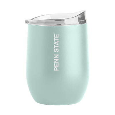 Penn State 16oz Vertical Powder Coat Curved Beverage
