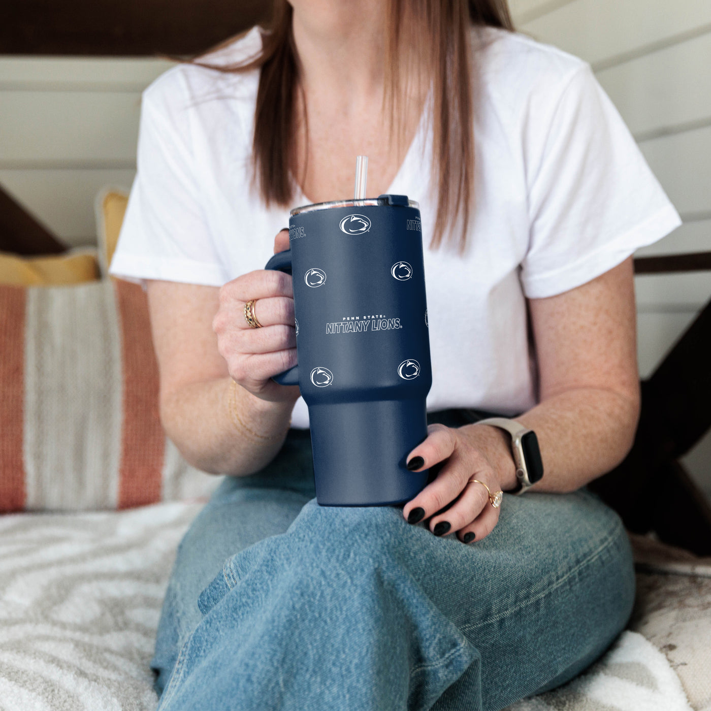 Penn State 24oz Step And Repeat Tumbler w/Handle