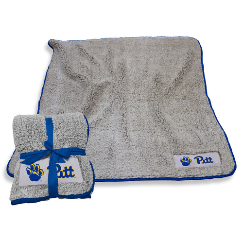 Pittsburgh Paw Frosty Fleece blanket by Logo Brands, featuring a cozy fleece fabric with Pittsburgh Steelers paw logo design.
