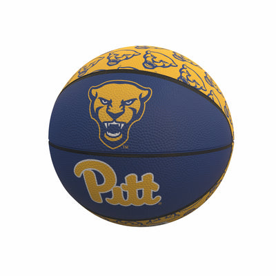 Pittsburgh Repeating Logo Mini-Size Rubber Basketball