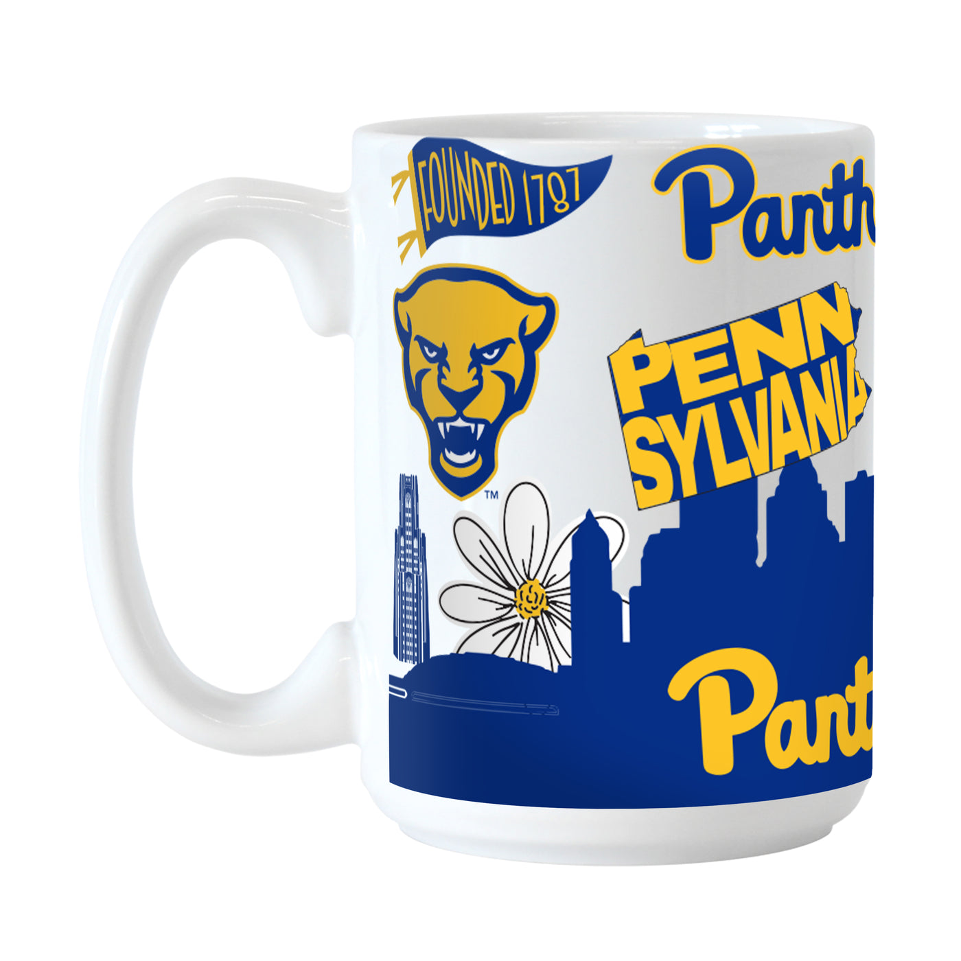 Pittsburgh 15oz Native Sublimated Mug