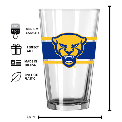 Pittsburgh 16oz Stripe Pint Glass