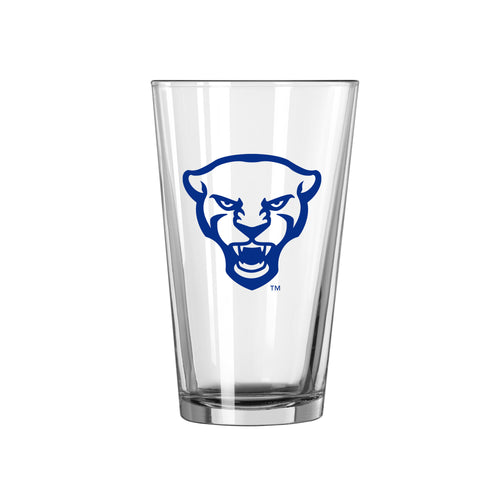 Pittsburgh Gameday 16oz pint glass with team logo, clear drinkware for sports fans, branded by Logo Brands.
