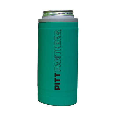 Pittsburgh 12oz Optic Stacked Soft Touch Slim Coolie - Logo Brands