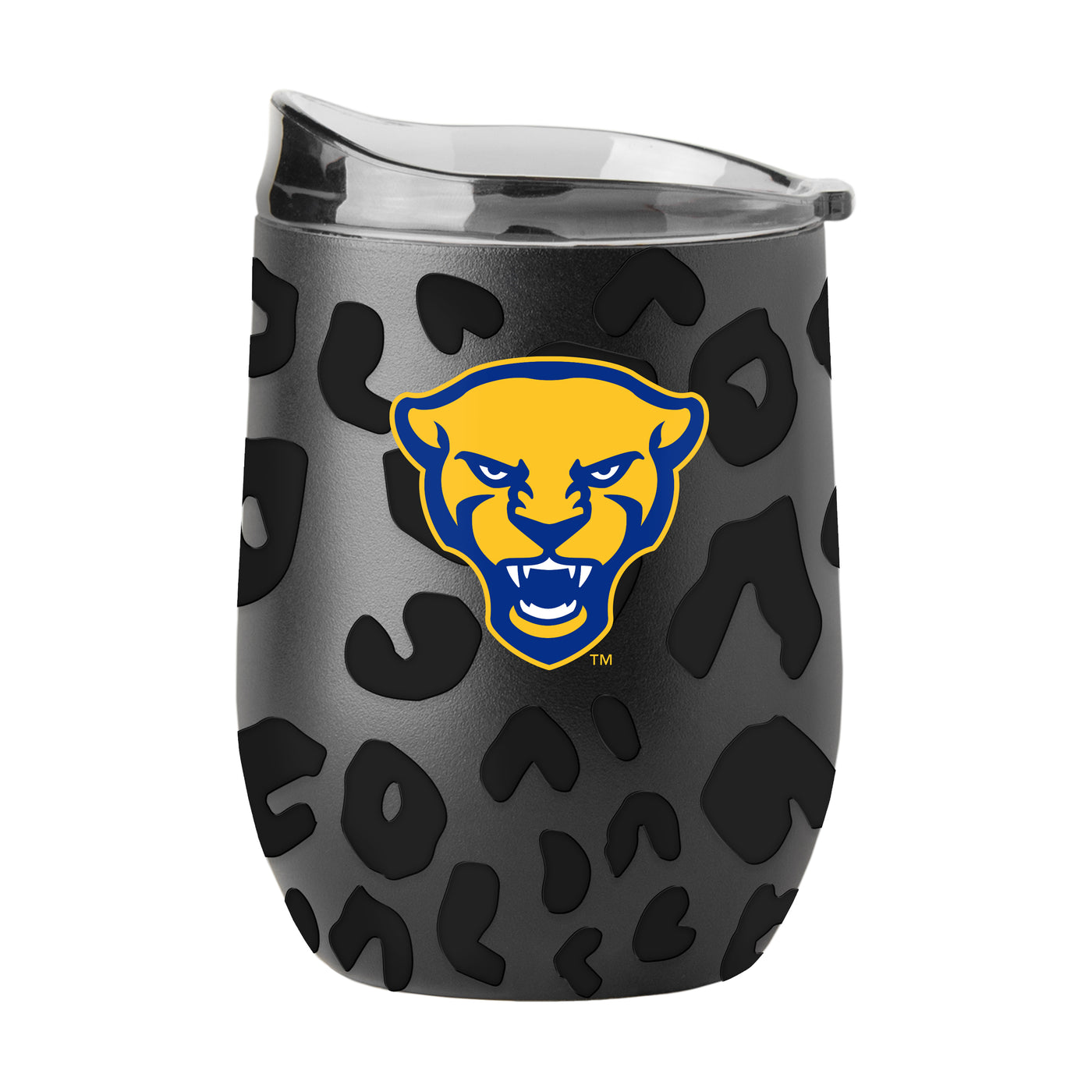 Pittsburgh Leopard 16oz Black Powdercoat Curved Beverage
