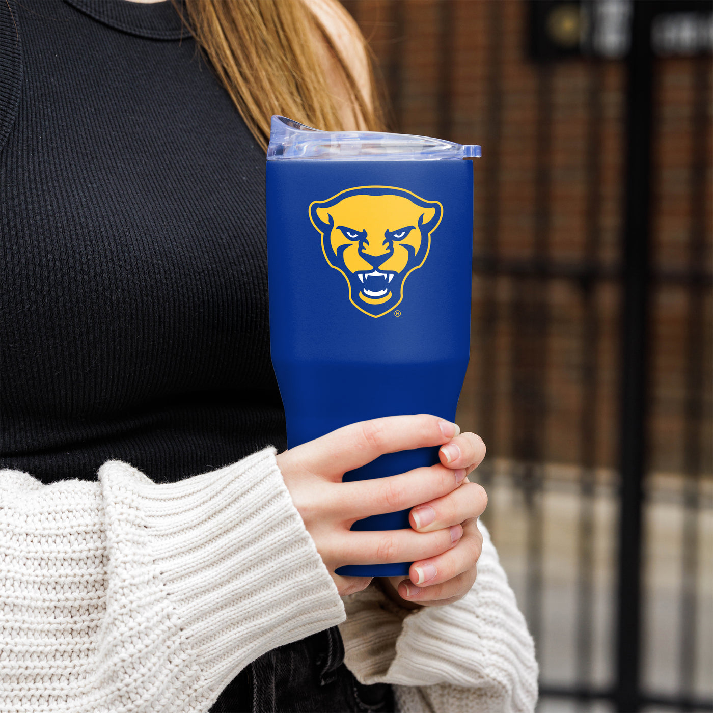 Pittsburgh 30oz Flipside Powder Coat Tumbler - Logo Brands