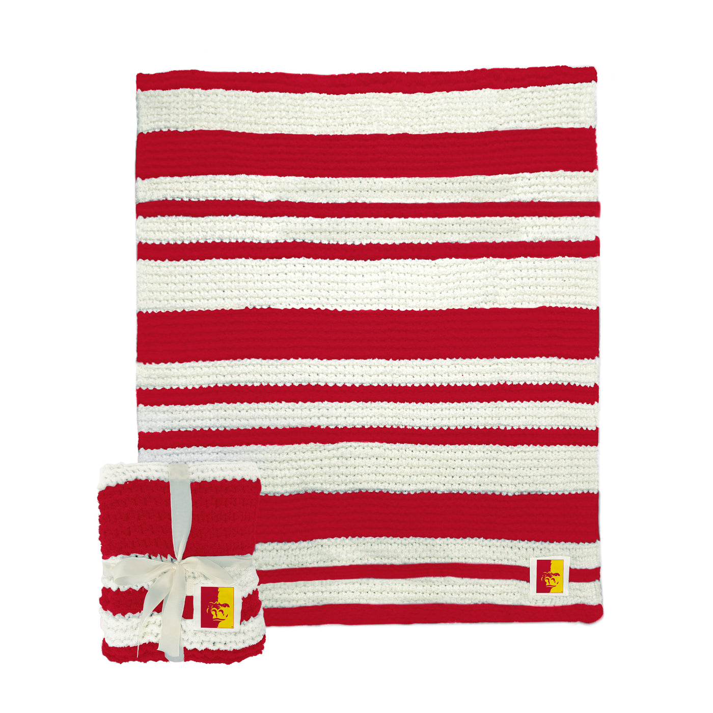 Pitt State (KS) Cable Knit Throw 50x60
