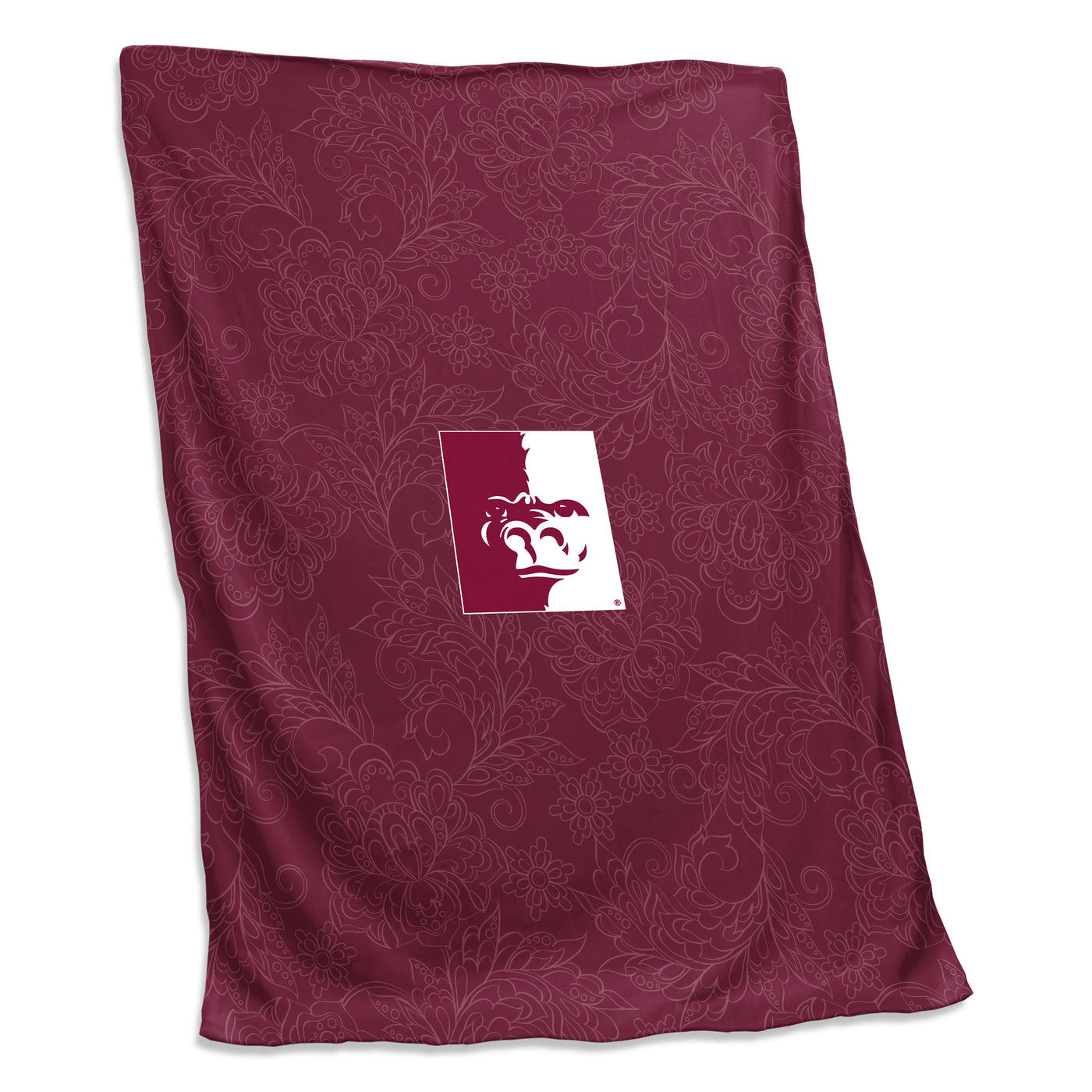 Pitt State Maroon Paisley Sweatshirt Blanket (Screened)