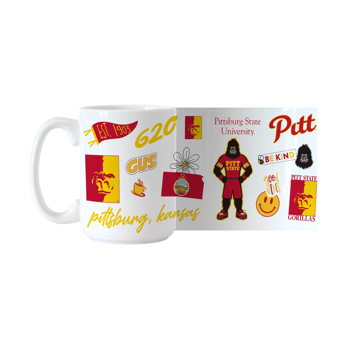 Pitt State (KS) 15oz Native Sublimated Mug