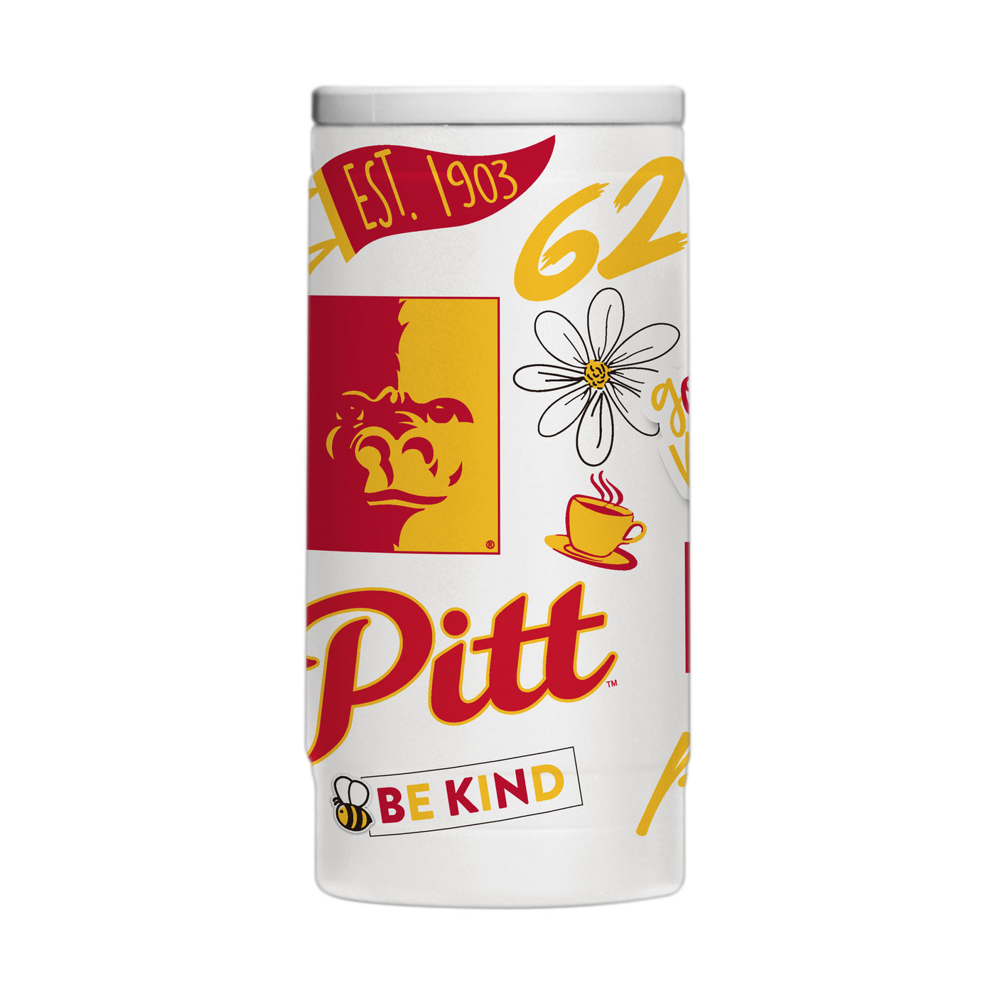 Pitt State (KS) 12oz Native Powdercoat SlimCan Coolie
