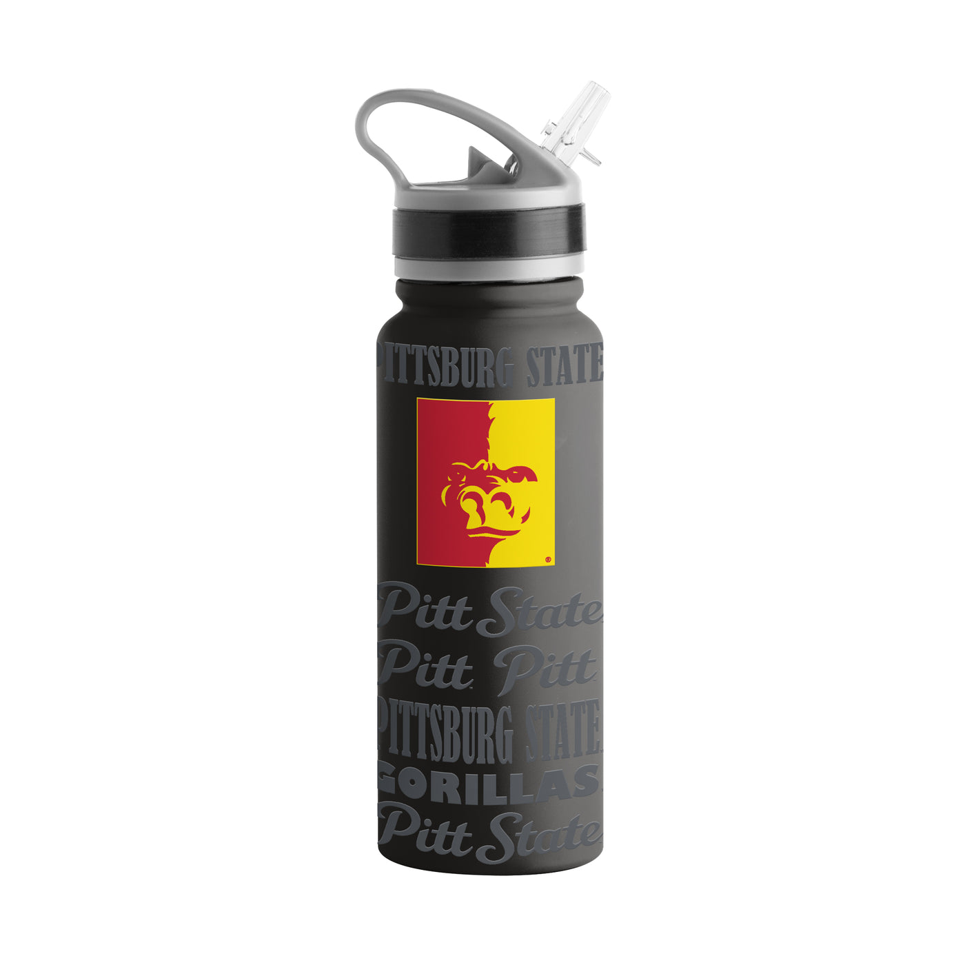 Pitt State (KS) Black 25oz Replay SingleWall FlipTop Bottle