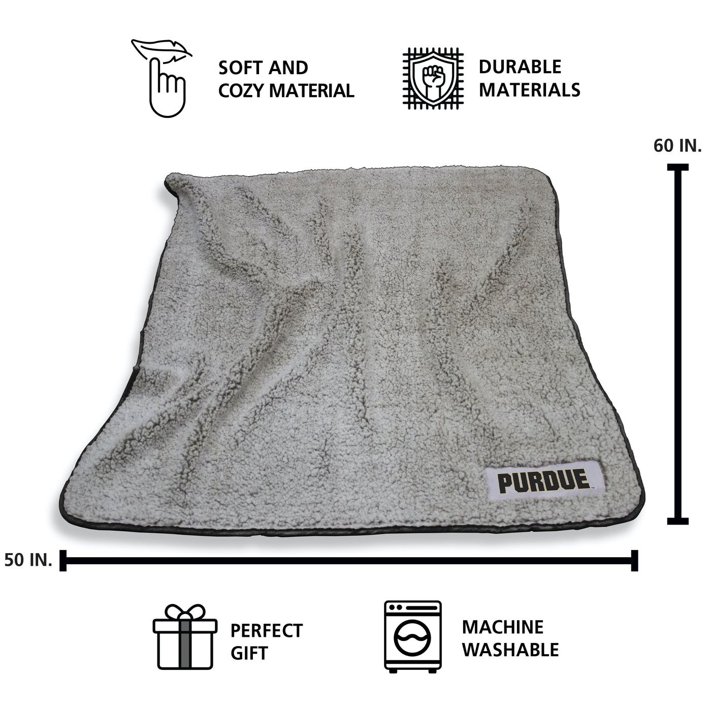 Purdue Frosty Fleece - Logo Brands