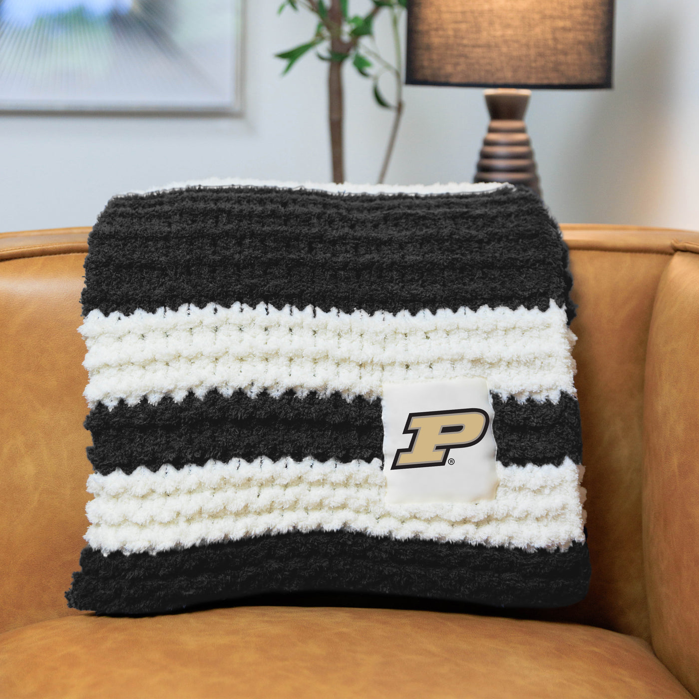 Purdue Cable Knit Throw 50x60