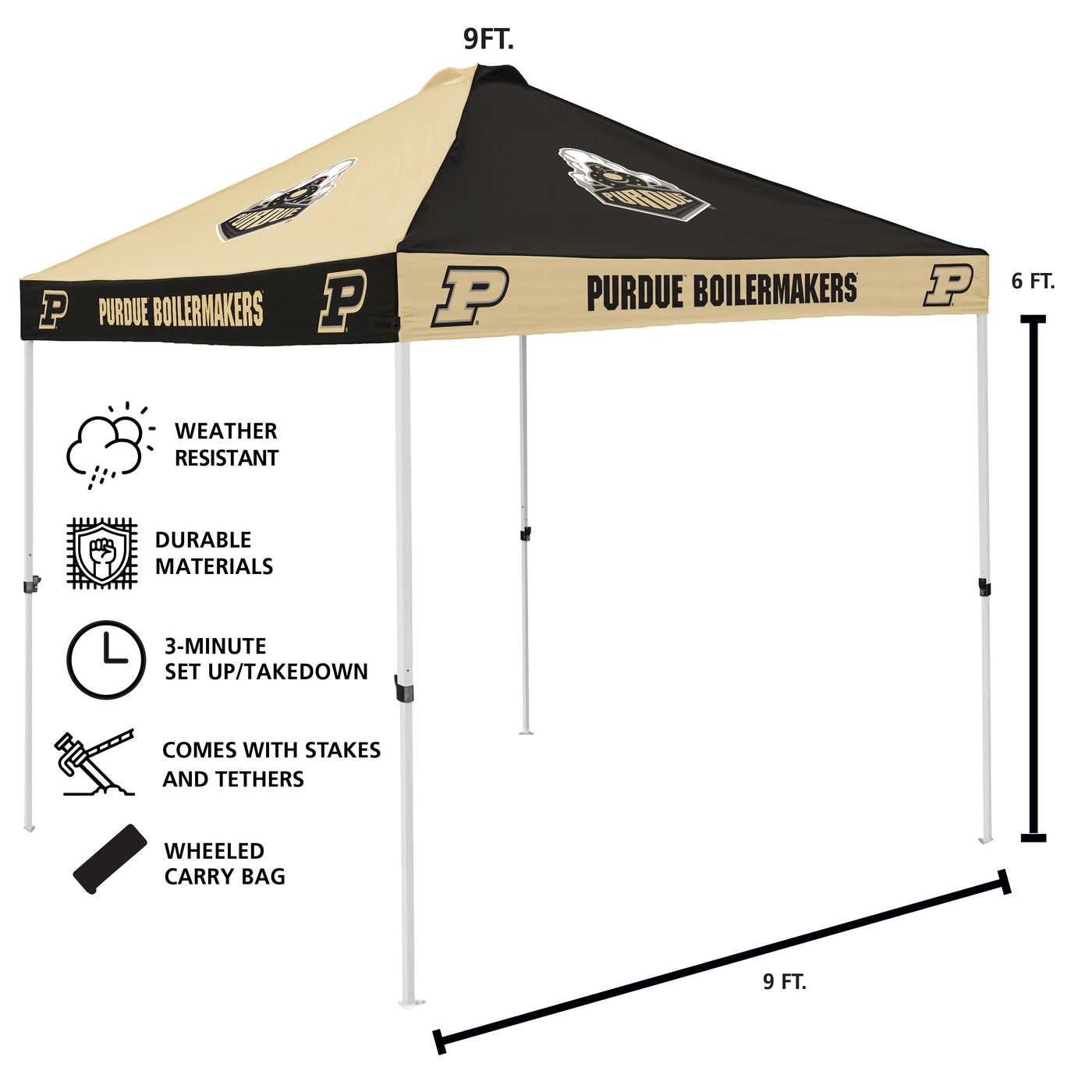 Purdue Checkerboard Canopy
