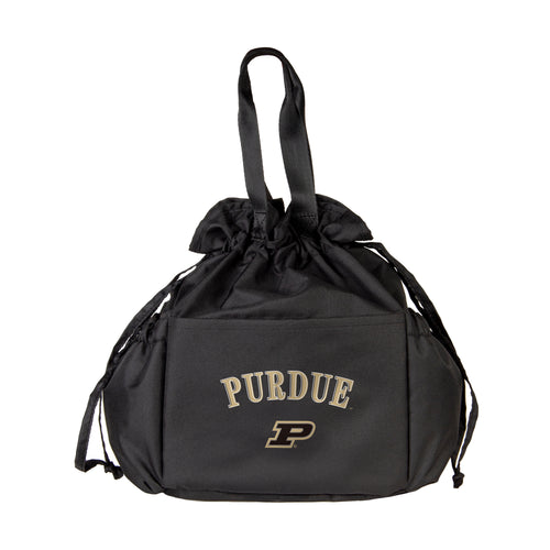 Purdue Drawstring Lunch Cooler by Logo Brands, eco-friendly insulated cooler bag with drawstring closure for lunch storage.