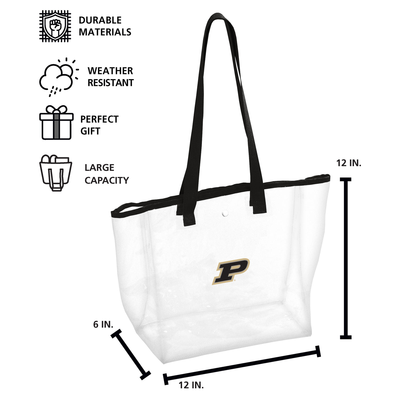 Purdue Stadium Clear Bag - Logo Brands