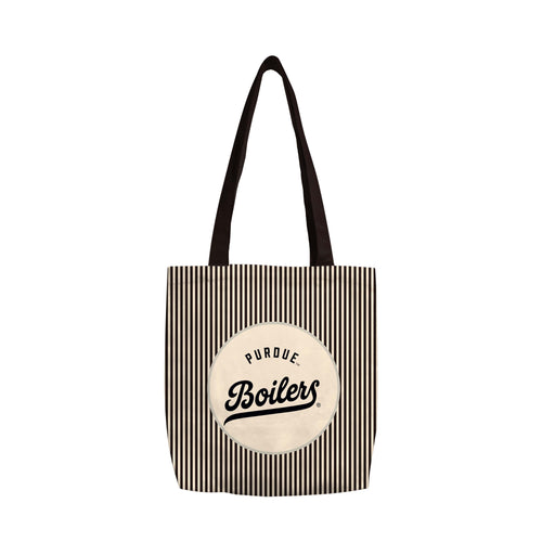 Purdue Classic Canvas Tote bag by Logo Brands, featuring durable canvas material and Purdue University logo design.