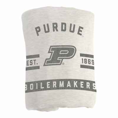 Purdue Oatmeal Sweatshirt Blanket - Logo Brands