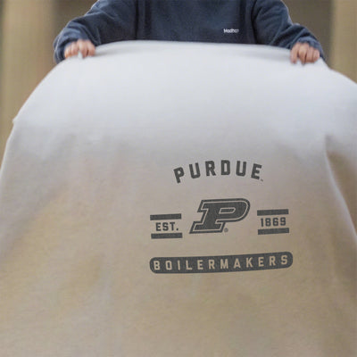 Purdue Oatmeal Sweatshirt Blanket
