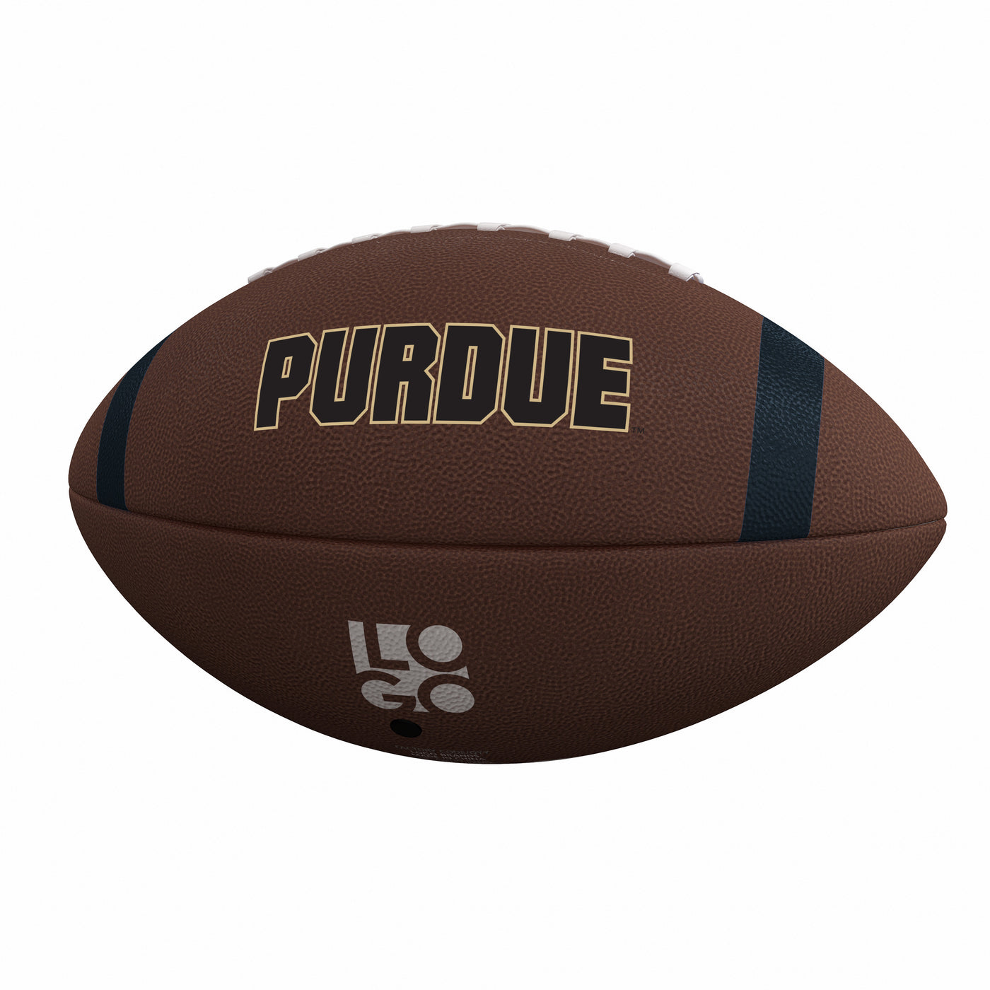 Purdue Team Stripe Official-Size Composite Football