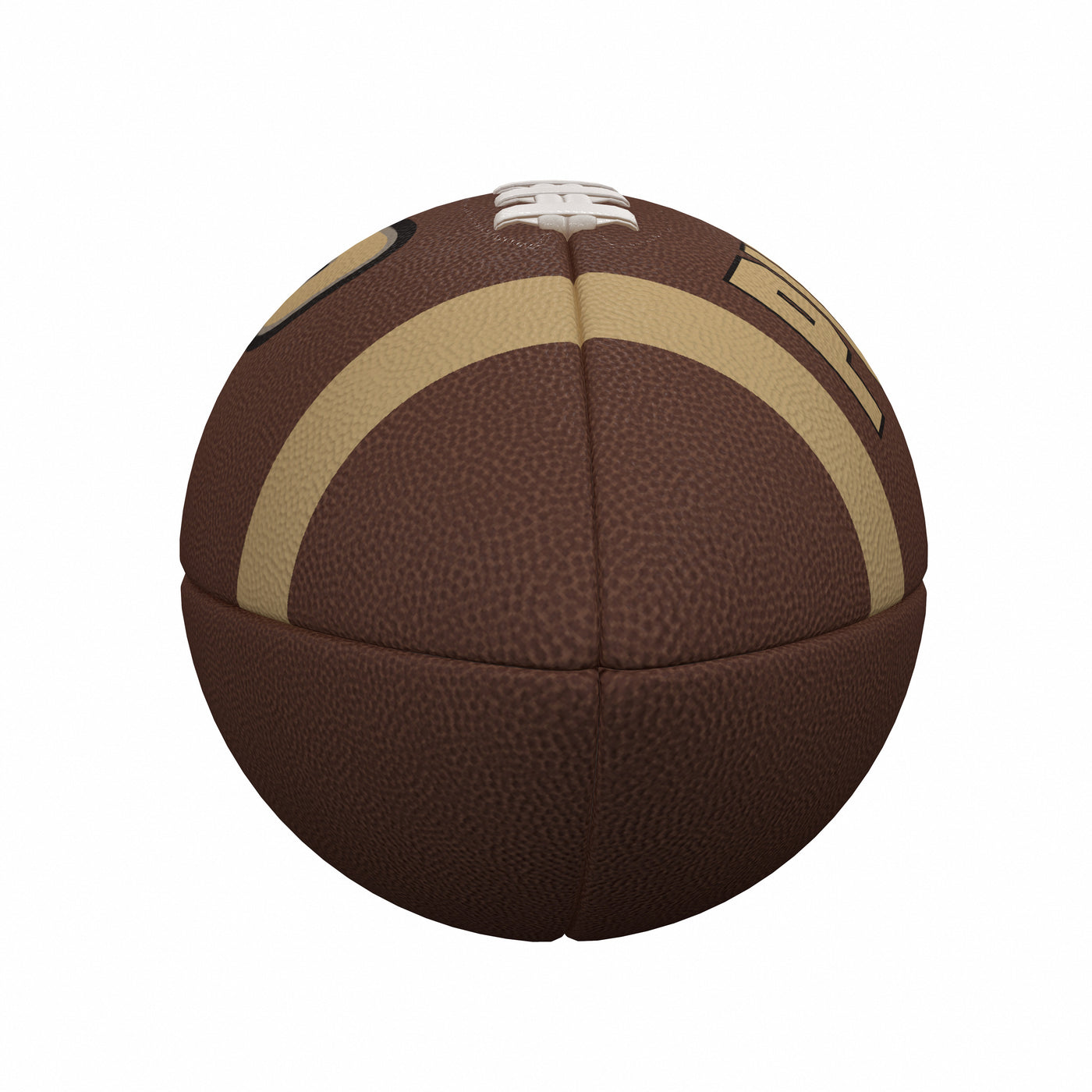 Purdue Team Stripe Official-Size Composite Football