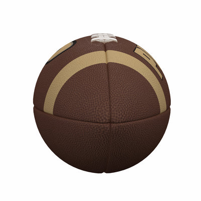Purdue Team Stripe Official-Size Composite Football