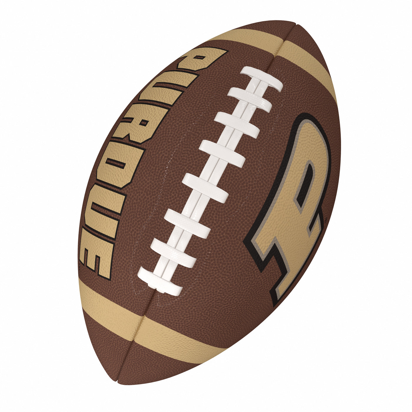 Purdue Team Stripe Official-Size Composite Football
