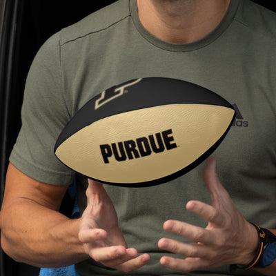 Purdue Pinwheel Junior Size Rubber Football