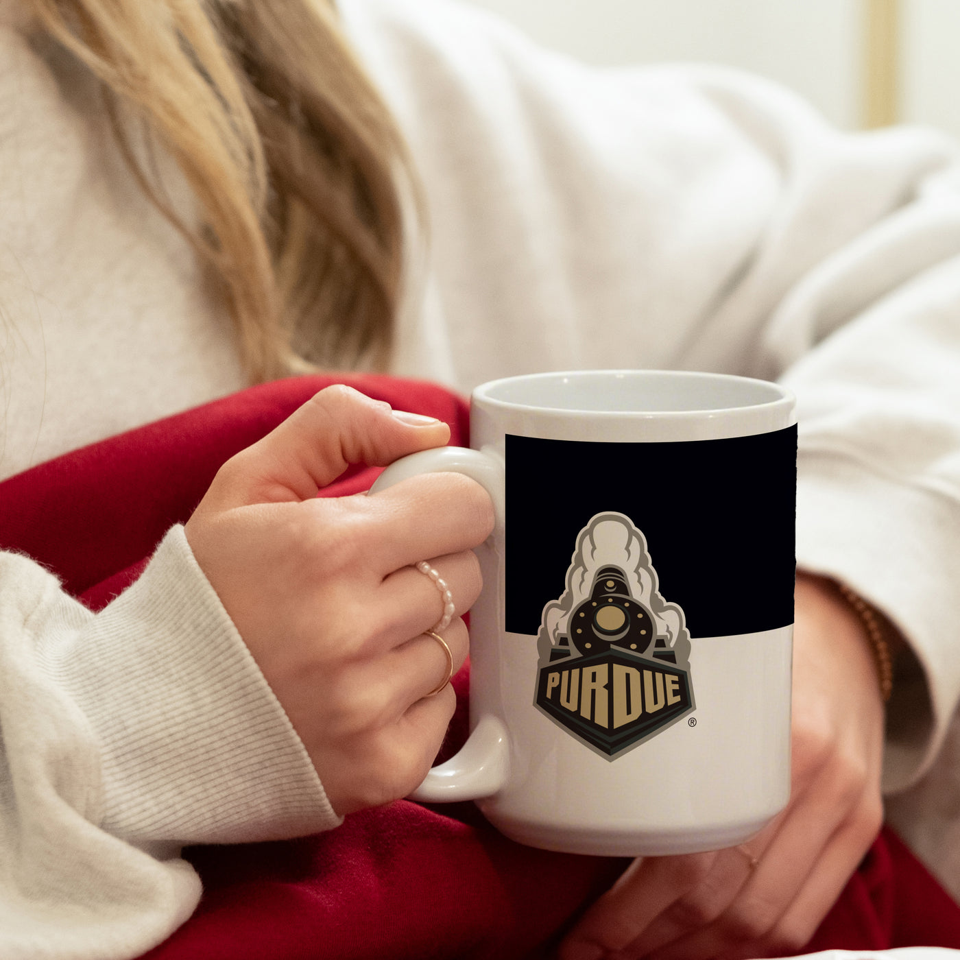 Purdue 15oz Colorblock Sublimated Mug