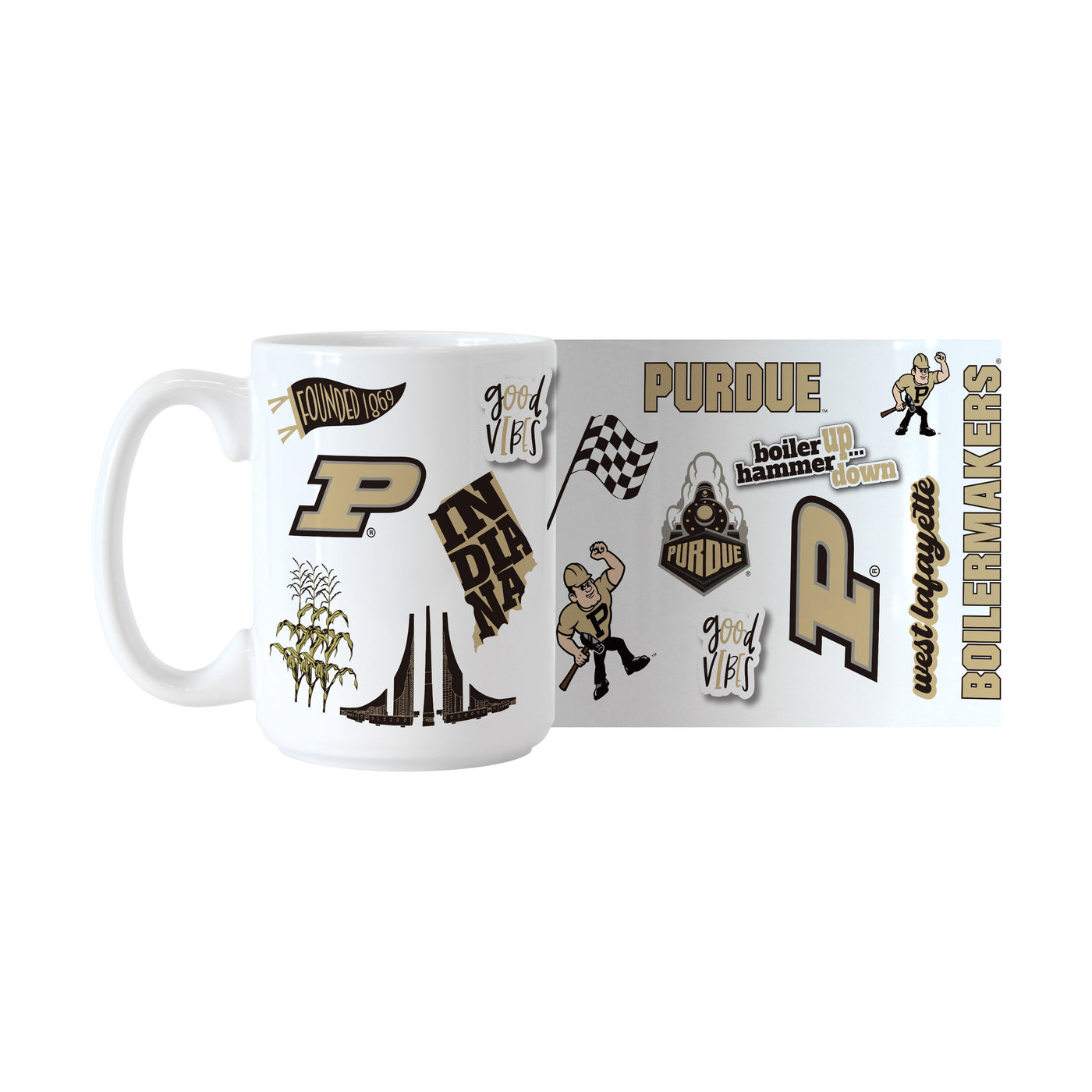 Purdue 15oz Native Sublimated Mug