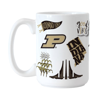 Purdue 15oz Native Sublimated Mug