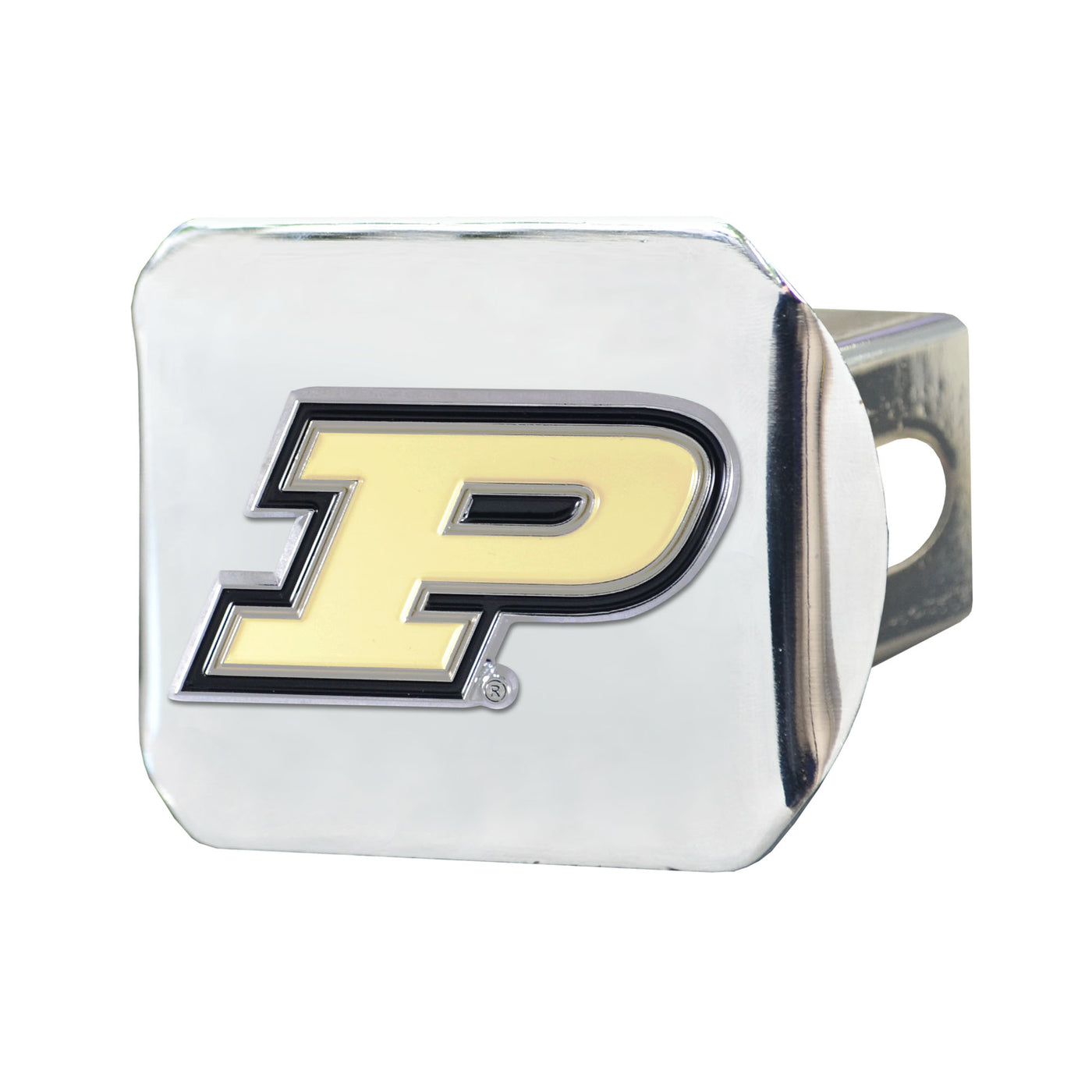 Purdue University Color on Chrome Hitch Cover