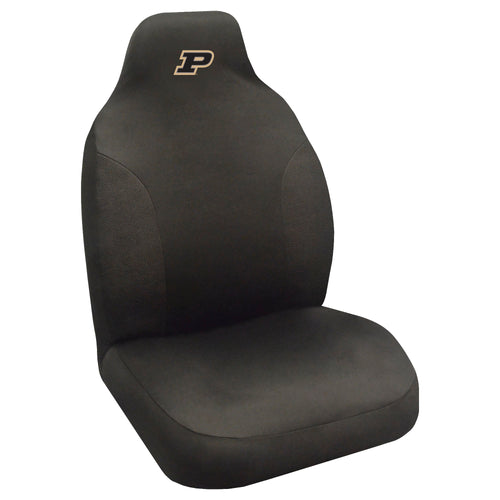 Purdue University logo seat cover for cars, featuring the Purdue logo on a durable auto cover by Logo Brands.