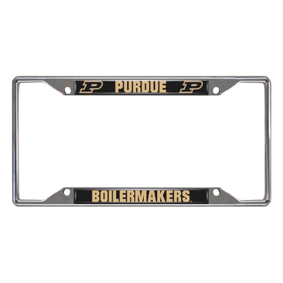 Purdue University Chrome License Plate Frame
