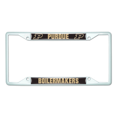 Purdue University-White License Plate Frame