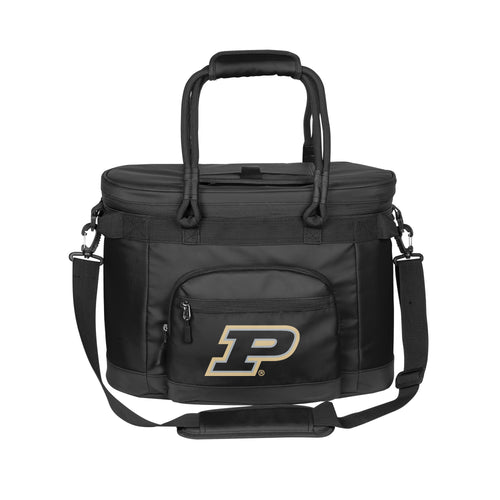 Purdue 35 Can Flex Cooler by Logo Brands, portable cooler with adjustable strap and spacious interior for beverages and snacks.
