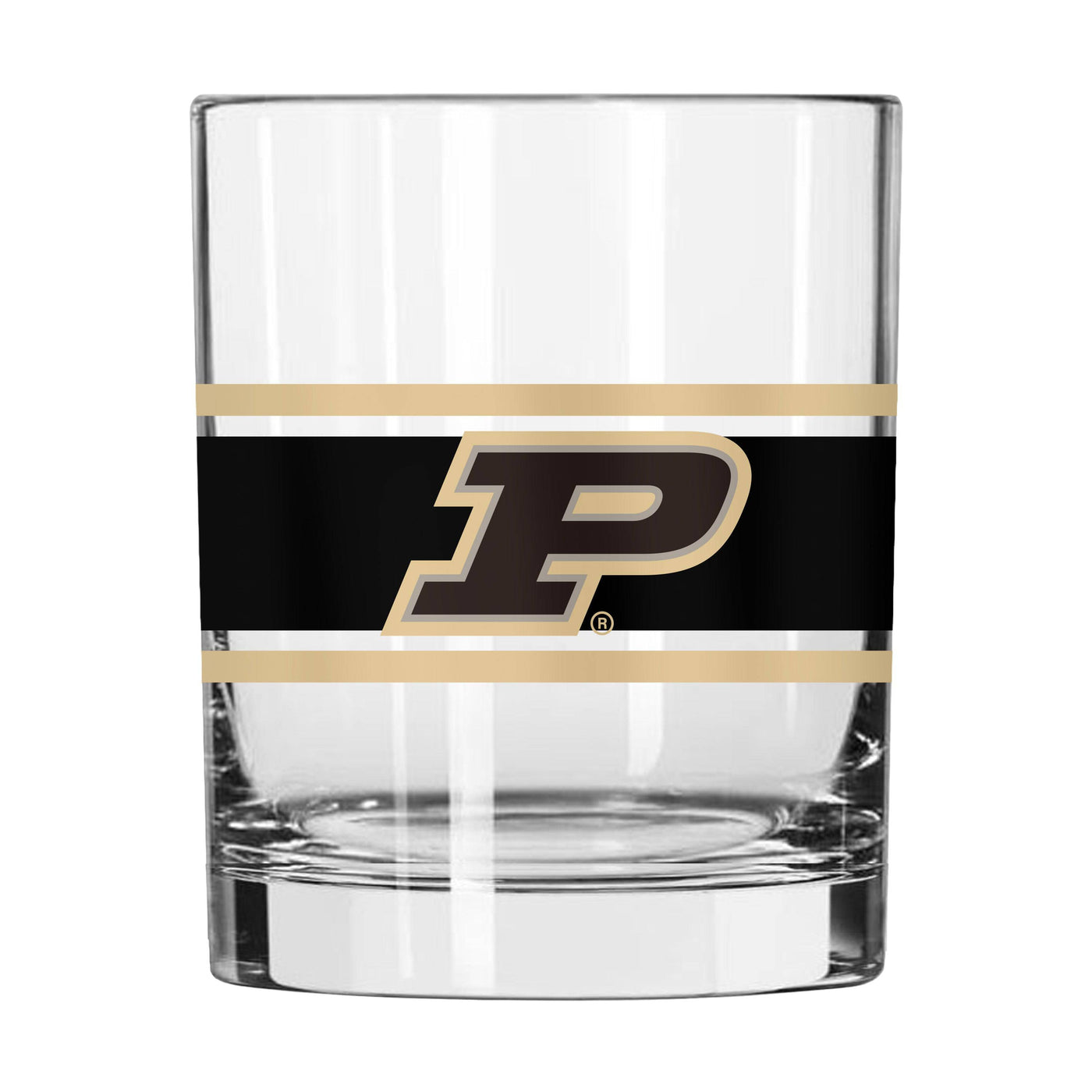 Purdue 14oz Stripe Rocks Glass